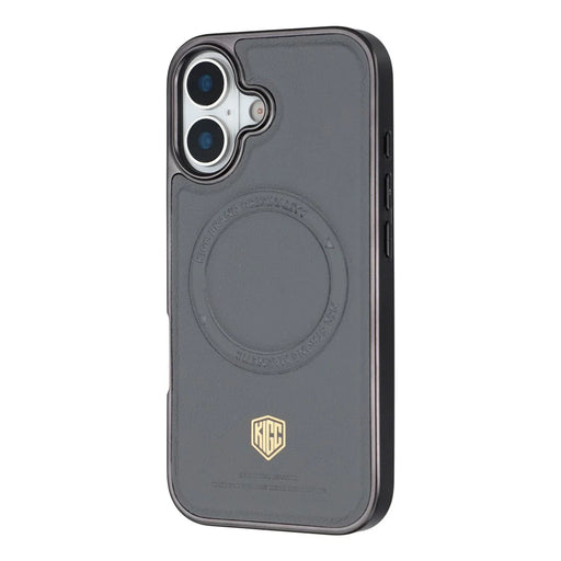 KIGC For iPhone 17 Case Compatible with MagSafe PC + TPU + PU Electroplating Phone Cover - Grey - 2