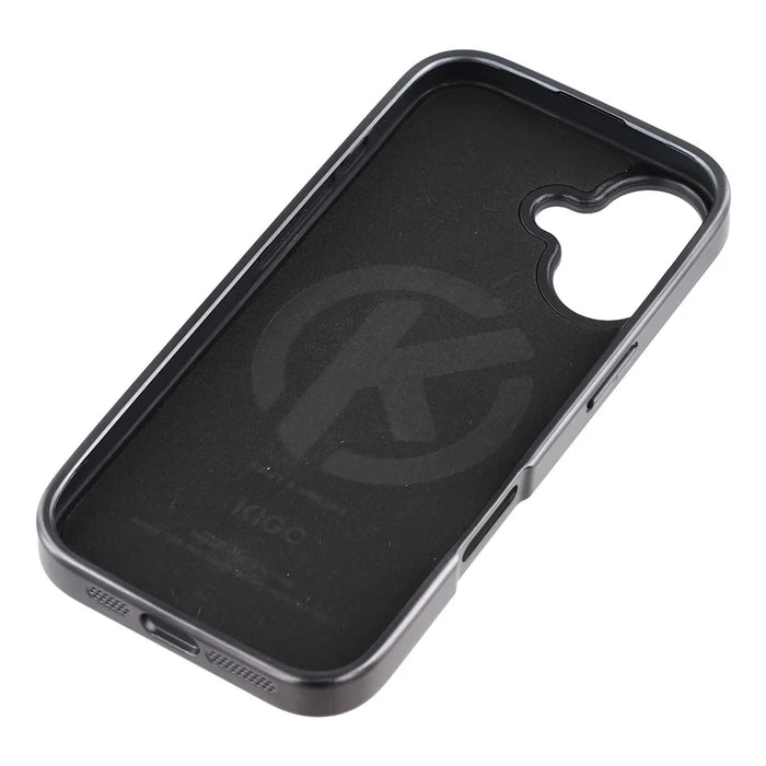 KIGC For iPhone 17 Case Compatible with MagSafe PC + TPU + PU Electroplating Phone Cover - Grey - 6