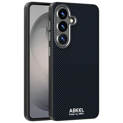 ABEEL For Samsung Galaxy S26+ Magnetic Case Printed PC TPU Aluminum Alloy Leather Phone Cover - Black - 1