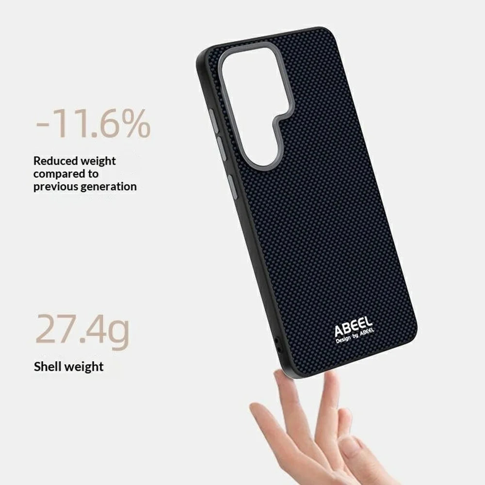 ABEEL For Samsung Galaxy S26+ Magnetic Case Printed PC TPU Aluminum Alloy Leather Phone Cover - Black - 3