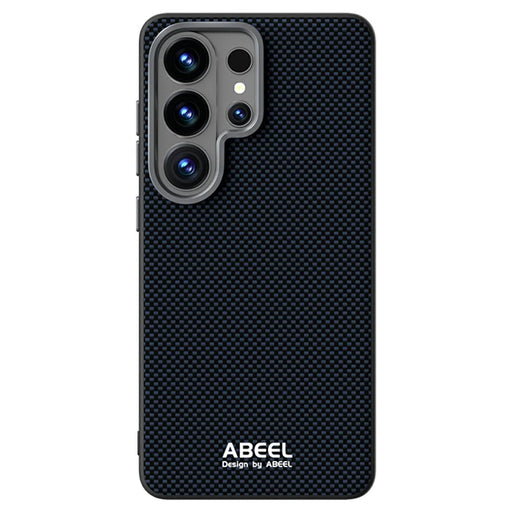 ABEEL For Samsung Galaxy S26 Ultra Magnetic Case Printed PC TPU Aluminum Alloy Leather Phone Cover - Black - 2