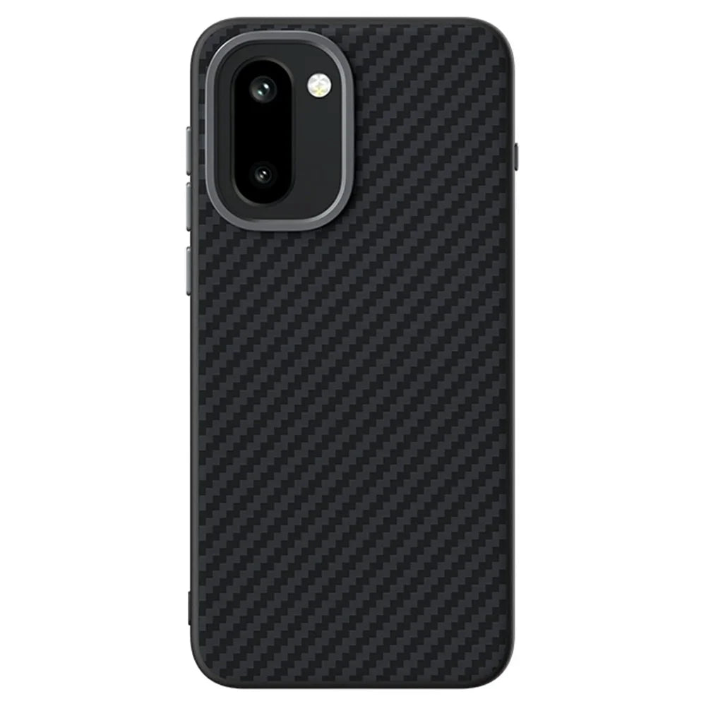 ABEEL For OnePlus 15R 5G Magnetic Case Carbon Fiber Texture Phone Back Cover - Black - 2