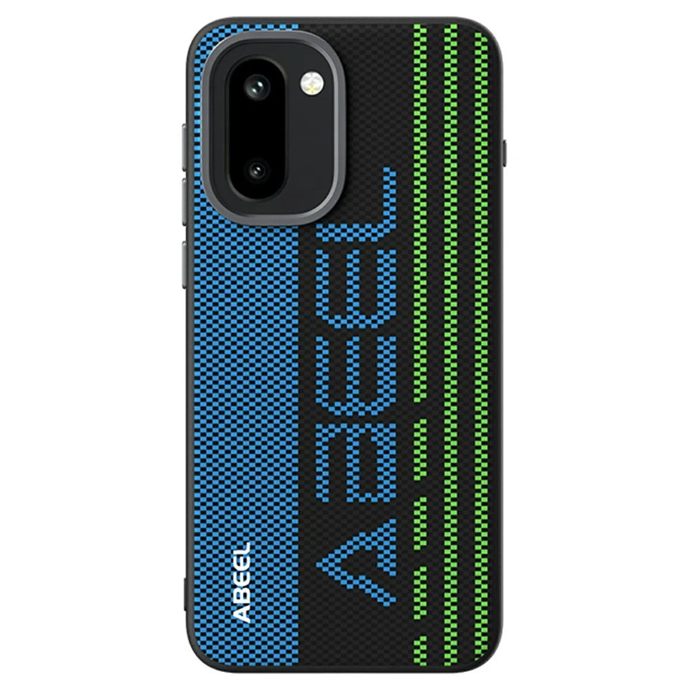 ABEEL For OnePlus 15R 5G Magnetic Case Micro-Embossing 6D Printed PC TPU Aluminum Alloy Leather Phone Cover - Outstanding No. 1 - 2