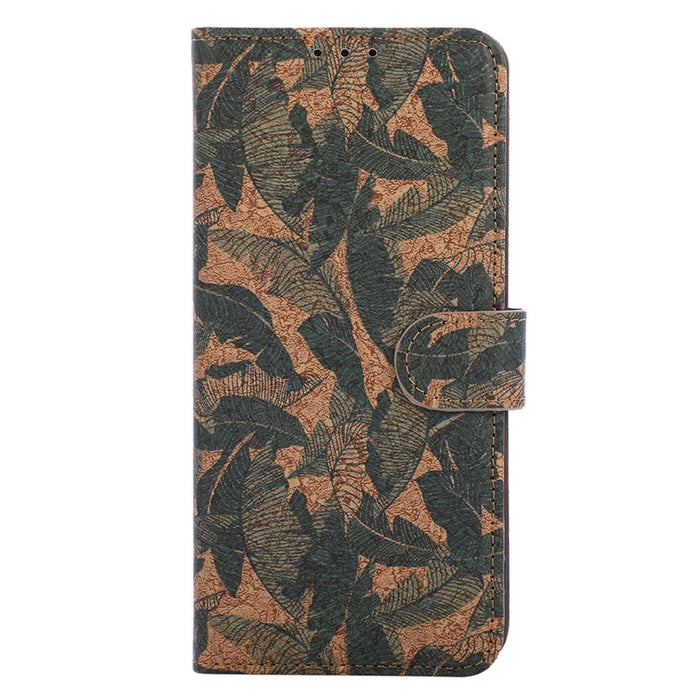 For Google Pixel 9a Leather Wallet Case Bohemian-style TPU PU Phone Cover with Stand - Autumn Leaves - 6