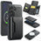 MAGKING K2 Series For Samsung Galaxy S24 FE Magnetic Case PC + TPU + PU Phone Cover with RFID Blocking Wallet - Black - 1