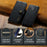 DG.MING for OnePlus 15 5G Leather Wallet Case Detachable 2 in 1 Split Leather Phone Cover - Black - 4