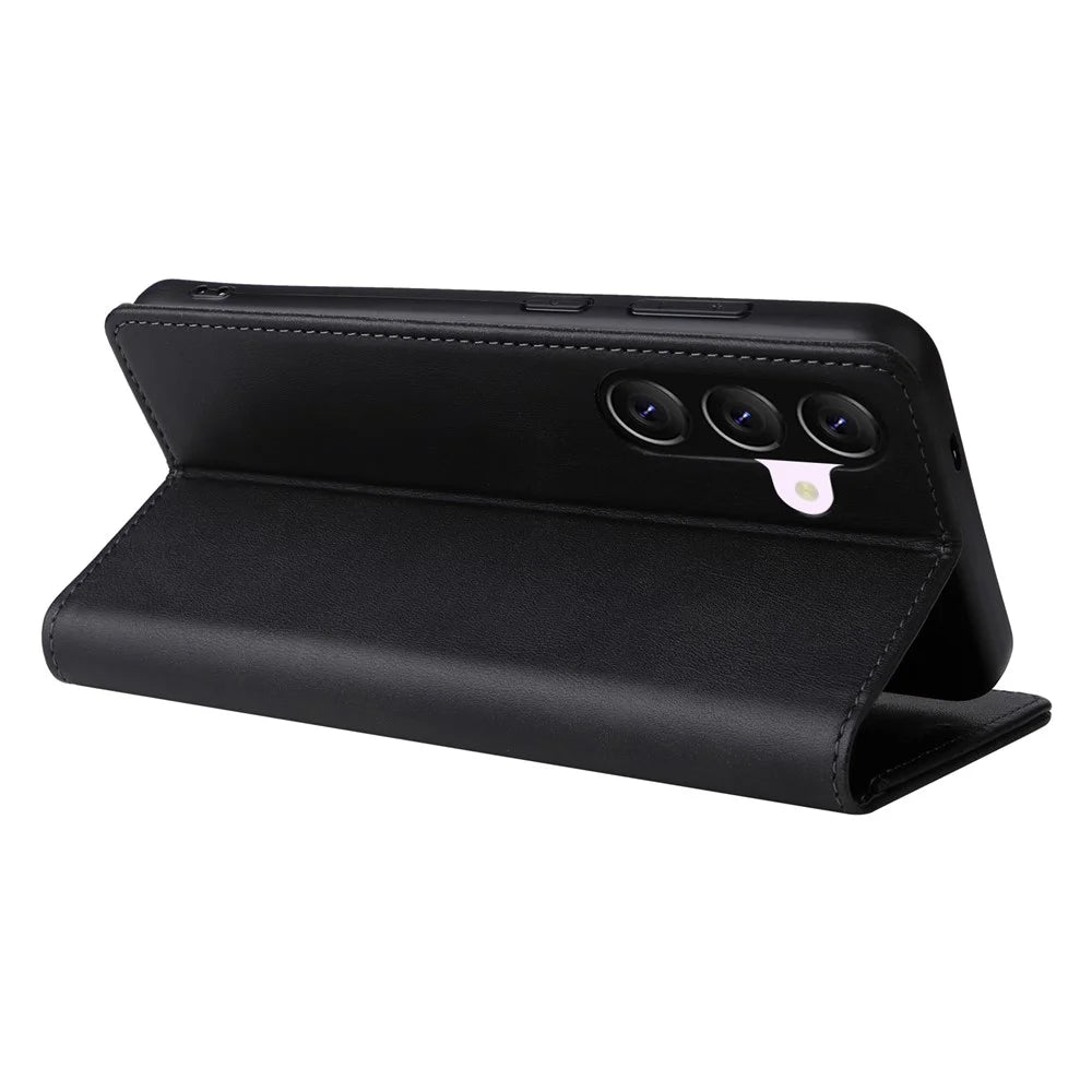 For Samsung Galaxy A37 5G / A36 5G / A56 5G / A27 5G Case RFID Blocking PU Leather Phone Wallet Cover - Black - 4