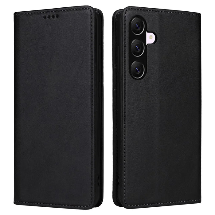 For Samsung Galaxy A57 5G Case RFID Blocking PU Leather Phone Wallet Cover - Black - 1