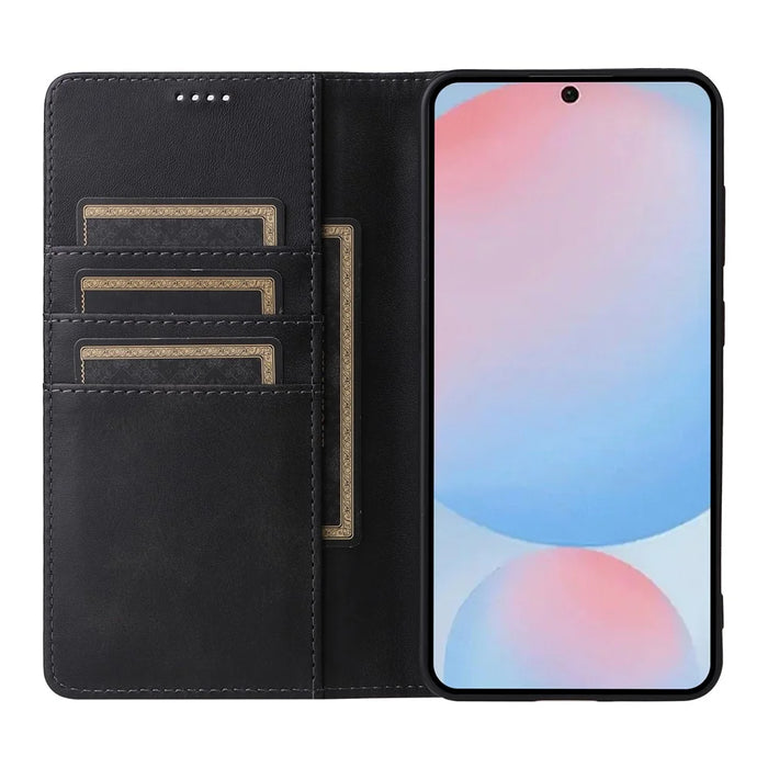 For Samsung Galaxy A57 5G Case RFID Blocking PU Leather Phone Wallet Cover - Black - 2