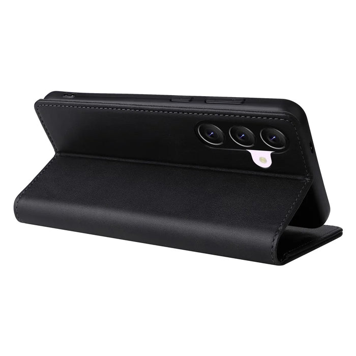 For Samsung Galaxy A57 5G Case RFID Blocking PU Leather Phone Wallet Cover - Black - 4