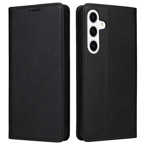 For Samsung Galaxy S26+ Case RFID Blocking PU Leather Phone Wallet Cover - Black - 1