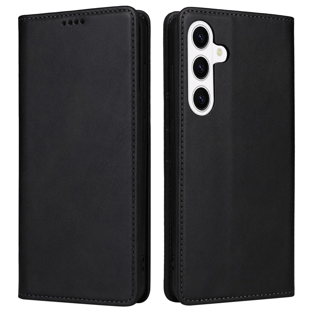 For Samsung Galaxy S26+ Case RFID Blocking PU Leather Phone Wallet Cover - Black - 1