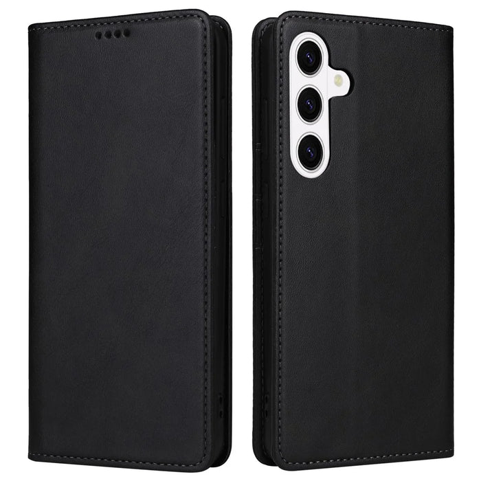 For Samsung Galaxy S26+ Case RFID Blocking PU Leather Phone Wallet Cover - Black - 1