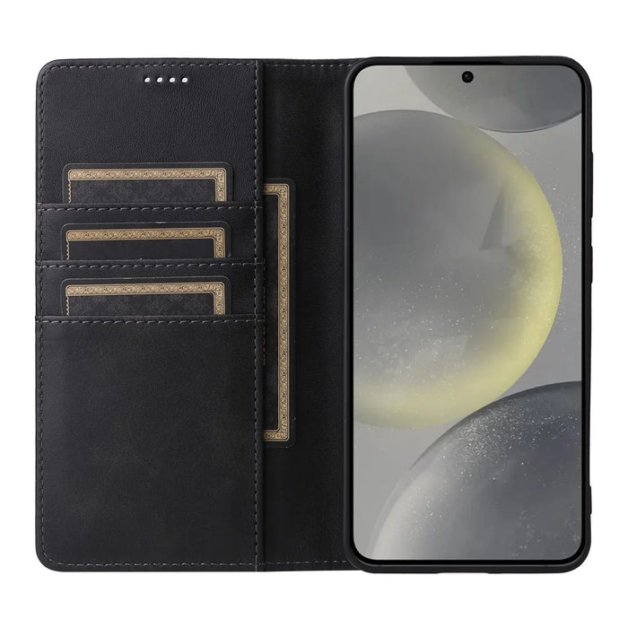 For Samsung Galaxy S26+ Case RFID Blocking PU Leather Phone Wallet Cover - Black - 2