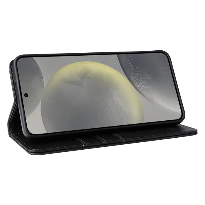 For Samsung Galaxy S26+ Case RFID Blocking PU Leather Phone Wallet Cover - Black - 3