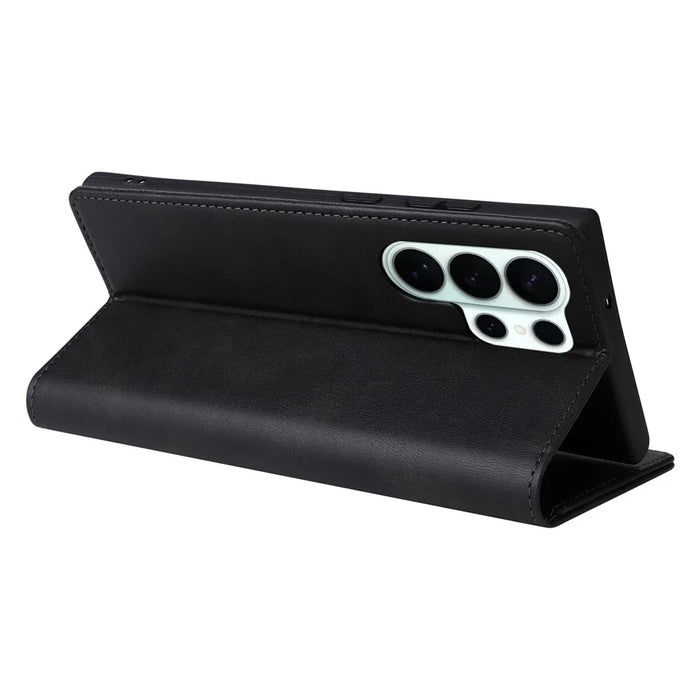 For Samsung Galaxy S26 Ultra Case RFID Blocking PU Leather Phone Wallet Cover - Black - 4