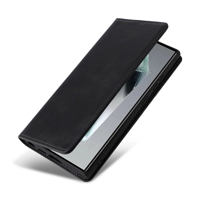 For Samsung Galaxy S26 Ultra Case RFID Blocking PU Leather Phone Wallet Cover - Black - 6