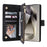 For Samsung Galaxy S26 Ultra Case Zipper Wallet Multiple Card Slots Leather Phone Cover with Wrist Strap - Black - 4