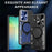 For Samsung Galaxy A06 5G Case TPU + PC Phone Cover with Kickstand , Slide Lens Window - Black - 2