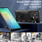 For Samsung Galaxy A06 5G Case TPU + PC Phone Cover with Kickstand , Slide Lens Window - Black - 4