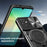For Samsung Galaxy A06 5G Case TPU + PC Phone Cover with Kickstand , Slide Lens Window - Black - 7