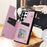For Samsung Galaxy S26 Ultra Case Flower Leather TPU RFID Blocking Phone Cover Card Slots - Rose - 4