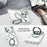 For iPhone 17 Pro Max Case Compatible with MagSafe Rotating Kickstand Shockproof TPU PC Acrylic Clear Phone Back Cover - Mint Green - 3