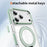 For iPhone 17 Pro Max Case Compatible with MagSafe Rotating Kickstand Shockproof TPU PC Acrylic Clear Phone Back Cover - Mint Green - 4