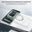For iPhone 17 Pro Max Case Compatible with MagSafe Rotating Kickstand Shockproof TPU PC Acrylic Clear Phone Back Cover - Mint Green - 5