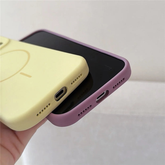 For iPhone 17 Pro Max Case Compatible with MagSafe Rhinestone Decor Lens Frame Silicone Phone Cover - Orange - 5