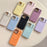 For iPhone 17 Pro Max Case Compatible with MagSafe Rhinestone Decor Lens Frame Silicone Phone Cover - Orange - 6