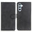 For Samsung Galaxy S26+ Case Cowhide Texture Leather Wallet Stand Phone Cover - Black - 1