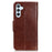 For Samsung Galaxy S26+ Phone Case Nappa Texture Split Leather Wallet Phone Cover - Brown - 7
