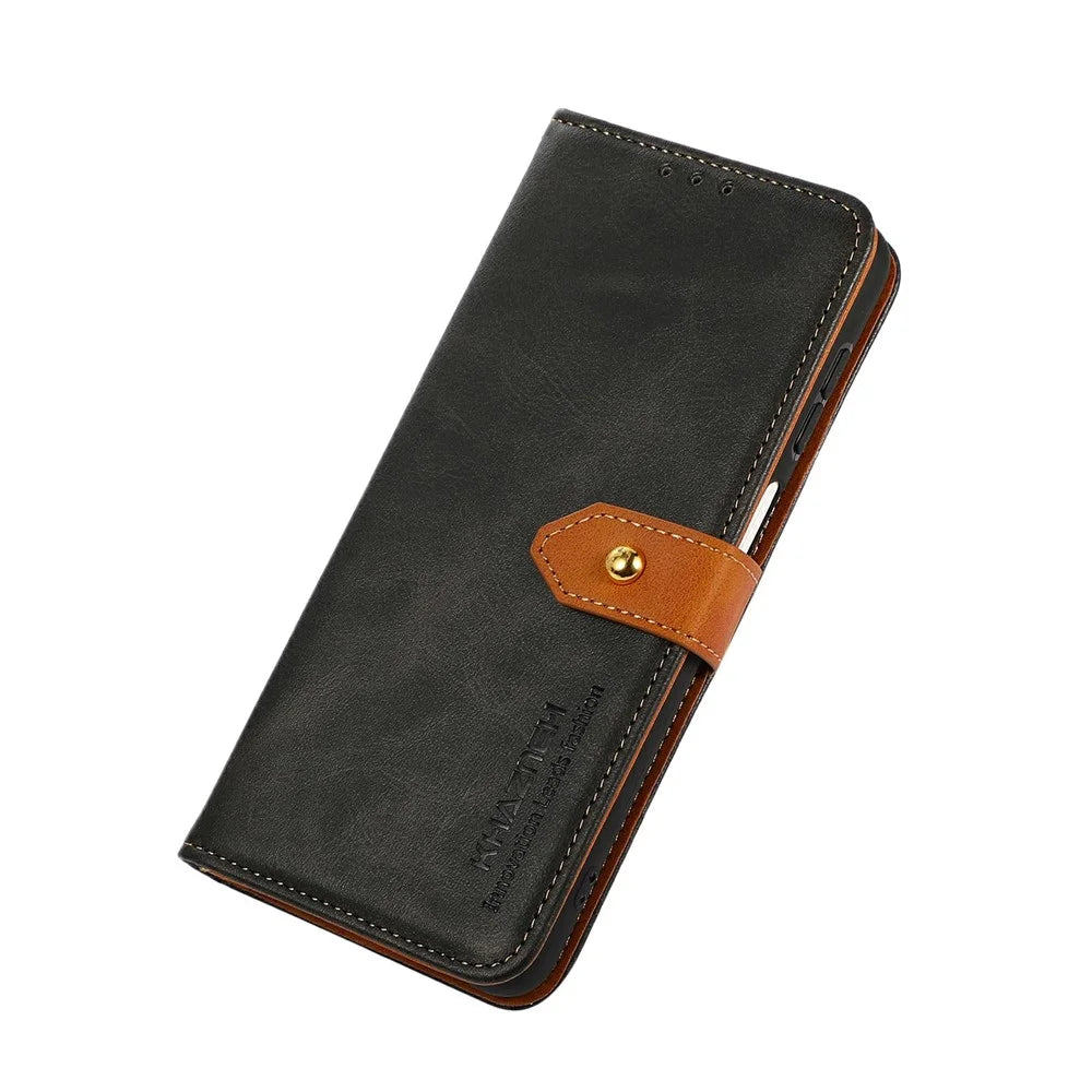 KHAZNEH For Samsung Galaxy S26+ Wallet Phone Case Stand Leather Flip Cover - Black - 5