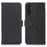 KHAZNEH For Samsung Galaxy S26+ Case Genuine Cow Leather Flip Phone Cover - Black - 1