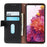 KHAZNEH For Samsung Galaxy S26+ Case Genuine Cow Leather Flip Phone Cover - Black - 2