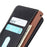KHAZNEH For Samsung Galaxy S26+ Case Genuine Cow Leather Flip Phone Cover - Black - 4