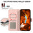 ABEEL For Samsung Galaxy S26+ Case Leather Phone Cover with RFID Blocking Wallet - Pink - 4