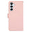 ABEEL For Samsung Galaxy S26+ Case Leather Phone Cover with RFID Blocking Wallet - Pink - 7