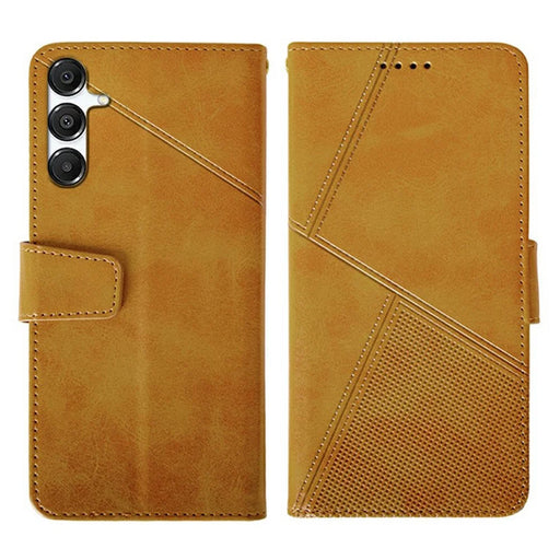 IDEWEI For Samsung Galaxy S26 Case Leather Wallet Phone Cover Stand Calf Texture - Brown - 1