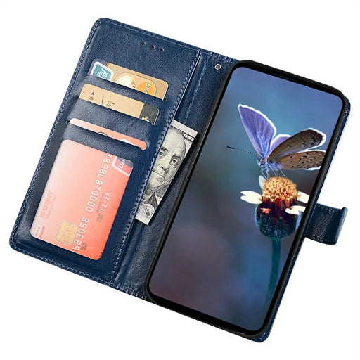 IDEWEI For Samsung Galaxy S26 Ultra Case Wallet Leather Phone Cover Crazy Horse Texture - Brown - 2
