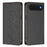 For iPhone Air Case RFID Blocking Wallet Stand Imprinted Cat Pattern Leather Phone Cover - Black - 1