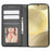 For Samsung Galaxy S26 Ultra Wallet Phone Case Checkered Pattern Imprint Leather Flip Cover with Wrist Strap - Black - 2