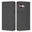 For iPhone 16 Case RFID Blocking Wallet Stand Imprinted Cat Pattern Leather Phone Cover - Black - 1