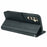 For Samsung Galaxy S26 Ultra Wallet Case Magnetic Snap Leather Phone Cover with Strap - Black - 4