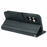 For Samsung Galaxy S26+ Wallet Case Magnetic Snap Leather Phone Cover with Strap - Black - 4