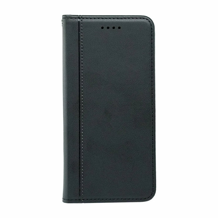 For Samsung Galaxy S26 Wallet Case Magnetic Closing PU Leather Phone Cover with Wrist Strap - Black - 5