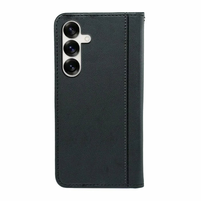 For Samsung Galaxy S26 Wallet Case Magnetic Closing PU Leather Phone Cover with Wrist Strap - Black - 6