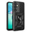 For Samsung Galaxy S26+ Case with Slide Camera Lid PC + TPU Kickstand Phone Cover - Black - 1