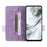 For ZTE nubia S2 Phone Case Leather Wallet Flip Phone Cover with Hardware Decor - Purple - 2
